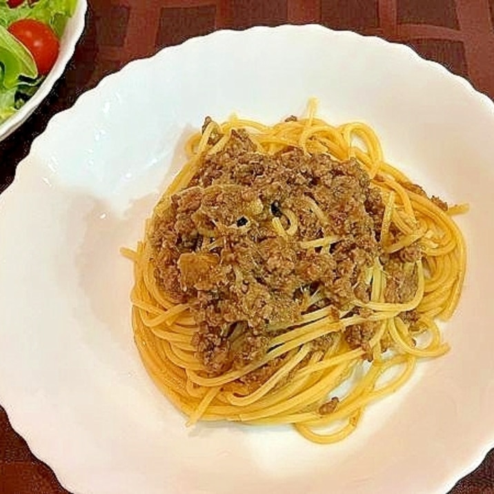 ごぼうと牛肉の和風ボロネーゼ